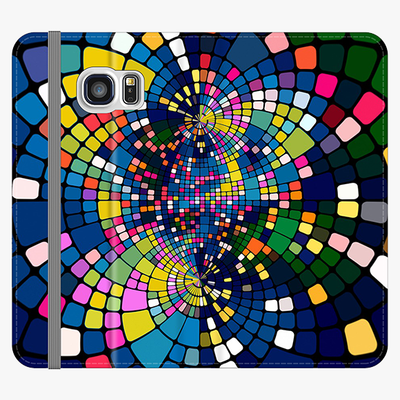 Folio Samsung Galaxy S7  Folio Wallet - Colorful Geometric Art