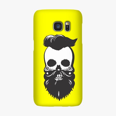 Snap Samsung Galaxy S7  Phone Case - Skull With Beard And Mustache