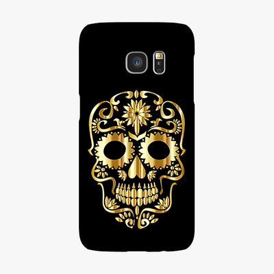 Tough Samsung Galaxy S7  Phone Case - Golden Skull