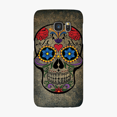 Tough Samsung Galaxy S7  Phone Case - Skull  With Artwork