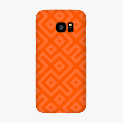Snap Samsung Galaxy S7 Edge  Phone Case - Orange Abstract