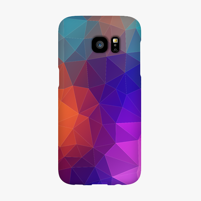 Snap Samsung Galaxy S7 Edge  Phone Case - Triangular Polygons