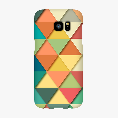 Snap Samsung Galaxy S7 Edge  Phone Case - Colorful Triangles