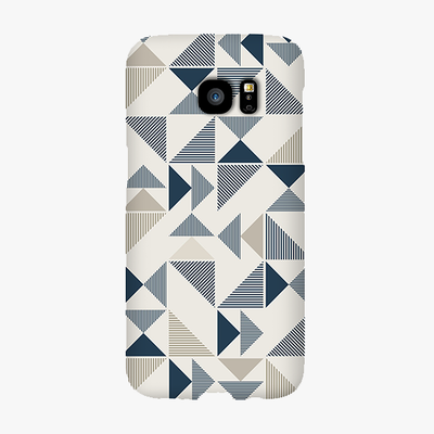 Tough Samsung Galaxy S7 Edge  Phone Case - Triangle Pattern