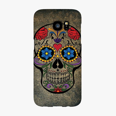 Tough Samsung Galaxy S7 Edge  Phone Case - Skull  With Artwork