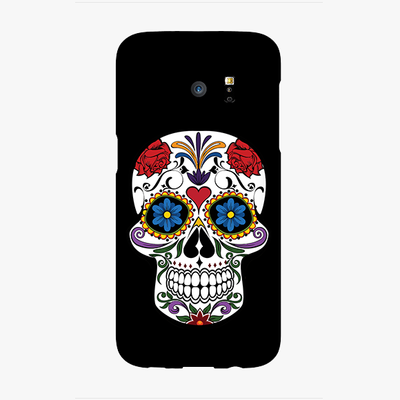 Tough Samsung Galaxy S7 Edge  Phone Case - Skull Artwork With Black Background