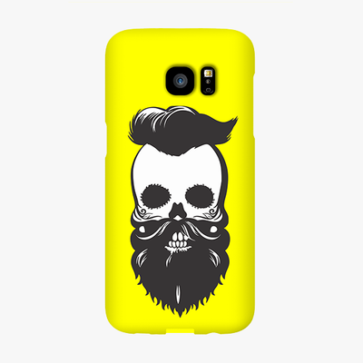 Snap Samsung Galaxy S7 Edge  Phone Case - Skull With Beard And Mustache