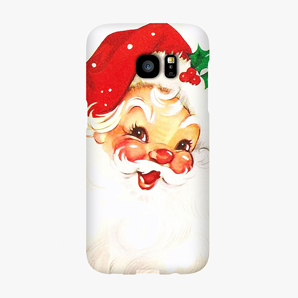 Tough Samsung Galaxy S7 Edge  Phone Case - Vintage Santa