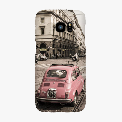 Tough Samsung Galaxy S7 Edge  Phone Case - View Of The Car And City