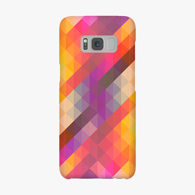 Tough Samsung Galaxy S8  Phone Case - Colorful Triangle Pattern