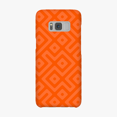 Snap Samsung Galaxy S8  Phone Case - Orange Abstract