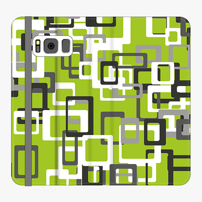 Folio Samsung Galaxy S8  Folio Wallet - Geometric square Pattern