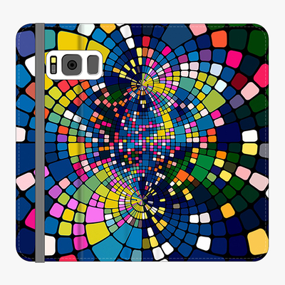 Folio Samsung Galaxy S8  Folio Wallet - Colorful Geometric Art