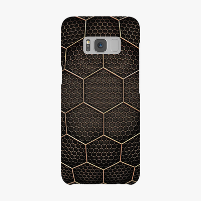 Tough Samsung Galaxy S8  Phone Case - Golden Hexagons