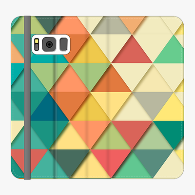 Folio Samsung Galaxy S8  Folio Wallet - Triangular Texture