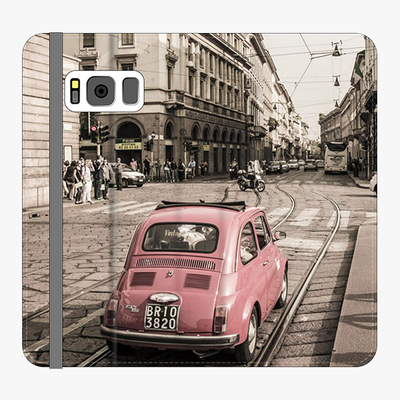 Folio Samsung Galaxy S8  Folio Wallet - View Of The Car And City
