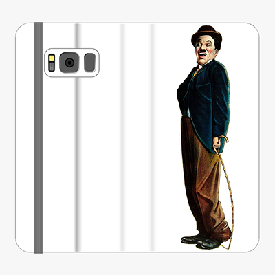 Folio Samsung Galaxy S8  Folio Wallet - Great Comedian Charlie Chaplin