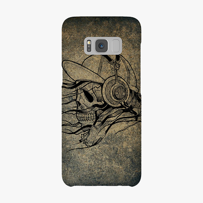 Tough Samsung Galaxy S8  Phone Case - Skull With Headphone