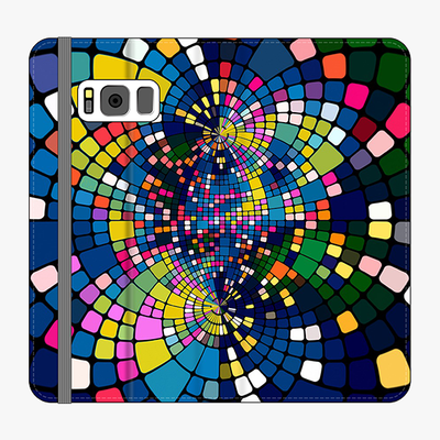 Folio Samsung Galaxy S8 Plus  Folio Wallet - Colorful Geometric Art