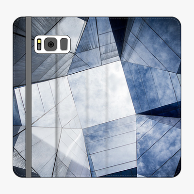 Folio Samsung Galaxy S8 Plus  Folio Wallet - Asymmetrical Geometric Pattern