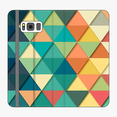 Folio Samsung Galaxy S8 Plus  Folio Wallet - Triangular Texture
