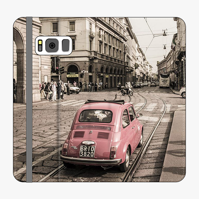Folio Samsung Galaxy S8 Plus  Folio Wallet - View Of The Car And City
