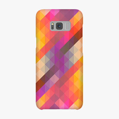 Tough Samsung Galaxy S8 Plus  Phone Case - Colorful Triangle Pattern
