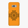 Snap Samsung Galaxy S8 Plus  Phone Case - Flower Design With Orange Background