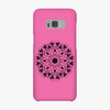 Tough Samsung Galaxy S8 Plus  Phone Case - Mandala With Pink Background
