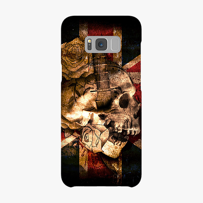 Snap Samsung Galaxy S8 Plus  Phone Case - Skull With Union Jack British Flag