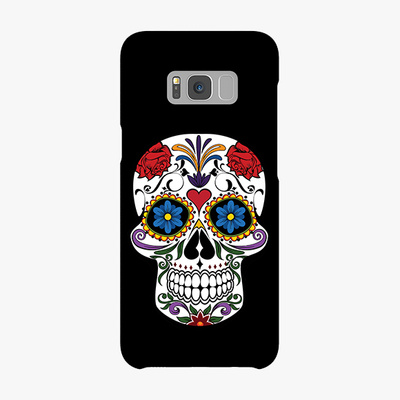 Snap Samsung Galaxy S8 Plus  Phone Case - Skull Artwork With Black Background