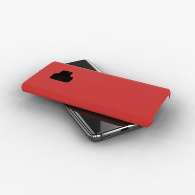 Liquid silicone case for Galaxy S9 plus in red color