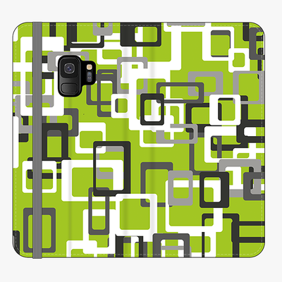 Folio Samsung Galaxy S9  Folio Wallet - Geometric square Pattern