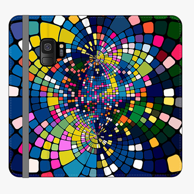 Folio Samsung Galaxy S9  Folio Wallet - Colorful Geometric Art