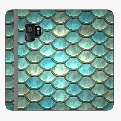 Folio Samsung Galaxy S9  Folio Wallet - Fish Scales Pattern
