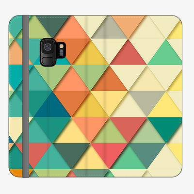 Folio Samsung Galaxy S9  Folio Wallet - Triangular Texture