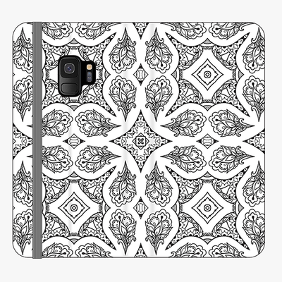 Folio Samsung Galaxy S9  Phone Folio - Unique Geometric Pattern