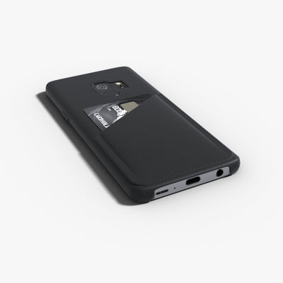 Samsung Galaxy S9 - Ultra Slim Slot Card Leather Black Case with Awsome Quality