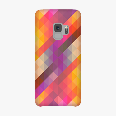 Tough Samsung Galaxy S9  Phone Case - Colorful Triangle Pattern