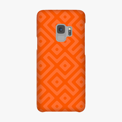 Snap Samsung Galaxy S9  Phone Case - Orange Abstract