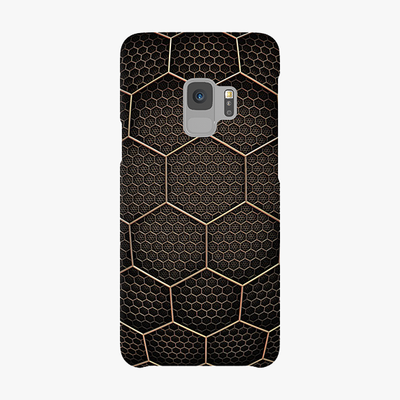 Tough Samsung Galaxy S9  Phone Case - Golden Hexagons