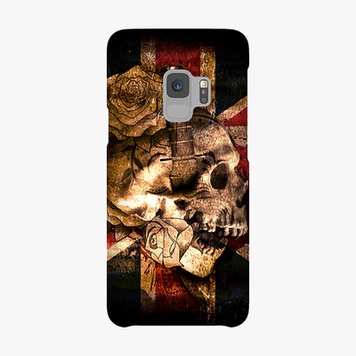 Snap Samsung Galaxy S9  Phone Case - Skull With Union Jack British Flag