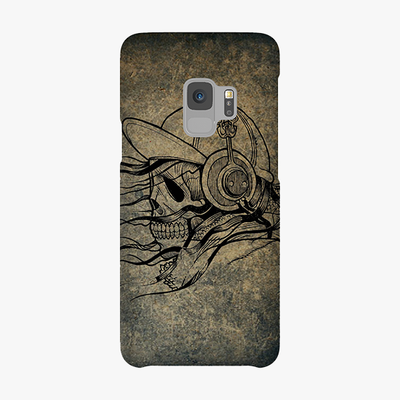 Tough Samsung Galaxy S9  Phone Case - Skull With Headphone