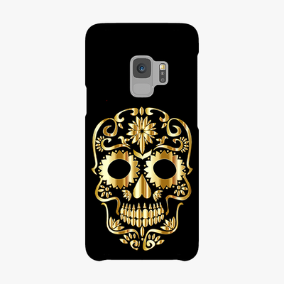 Tough Samsung Galaxy S9  Phone Case - Golden Skull