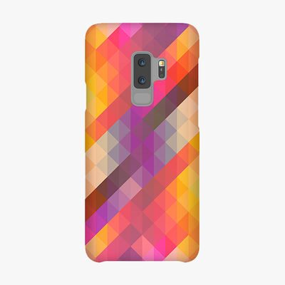 Tough Samsung Galaxy S9 Plus Phone Case - Colorful Triangle Pattern