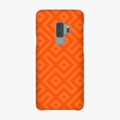 Snap Samsung Galaxy S9 Plus Phone Case - Orange Abstract