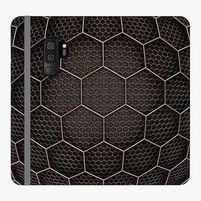Folio Samsung Galaxy S9 Plus  Folio Wallet - Hexagonal Grid