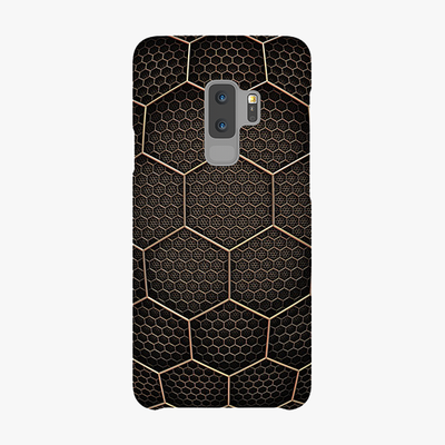 Tough Samsung Galaxy S9 Plus Phone Case - Golden Hexagons
