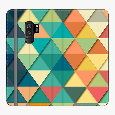Folio Samsung Galaxy S9 Plus  Folio Wallet - Triangular Texture
