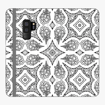Folio Samsung Galaxy S9 Plus  Phone Folio - Unique Geometric Pattern